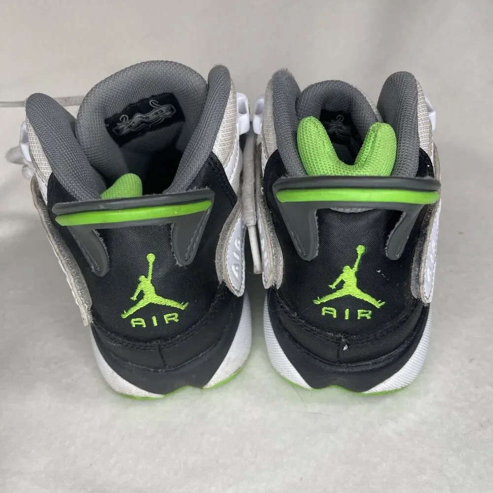 SIZE 4Y JORDAN 6 RINGS (GS) WHITE / GREEN STRIKE-BLACK GRADE SCHOOL 323419 130